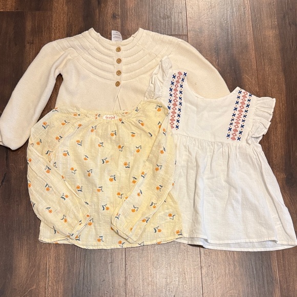 Other - **Bundle** 1 Sweater and Two Tops Size 4T Cat & Jack Wonder Nation Art Class